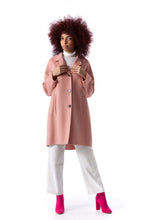 Carica l&#39;immagine nel visualizzatore di Gallery, cappotto in lana e cachemire rosa
